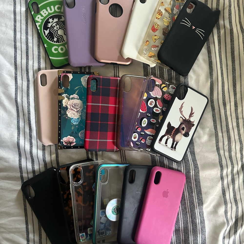 iPhone XS cases.  16 total